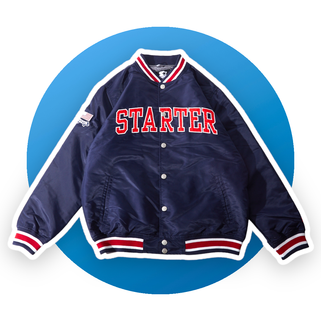 NYLON STADIUM JACKET / NAVY